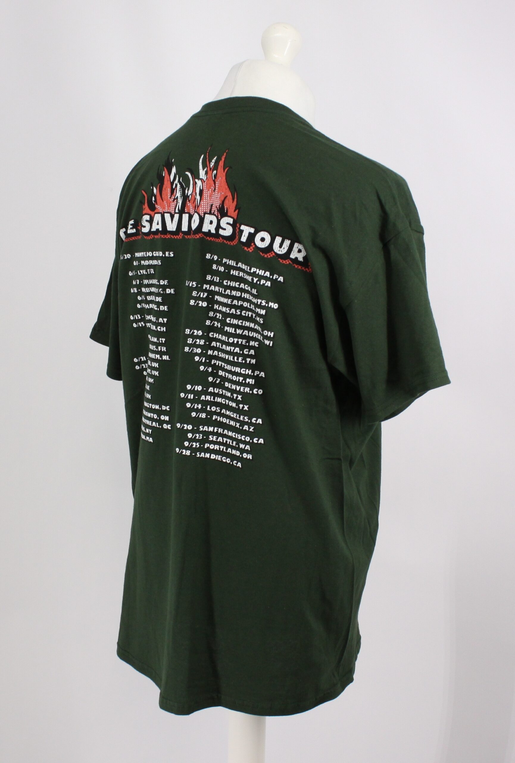 Green Day Saviors Face Tour T-Shirt Forest - Image 3