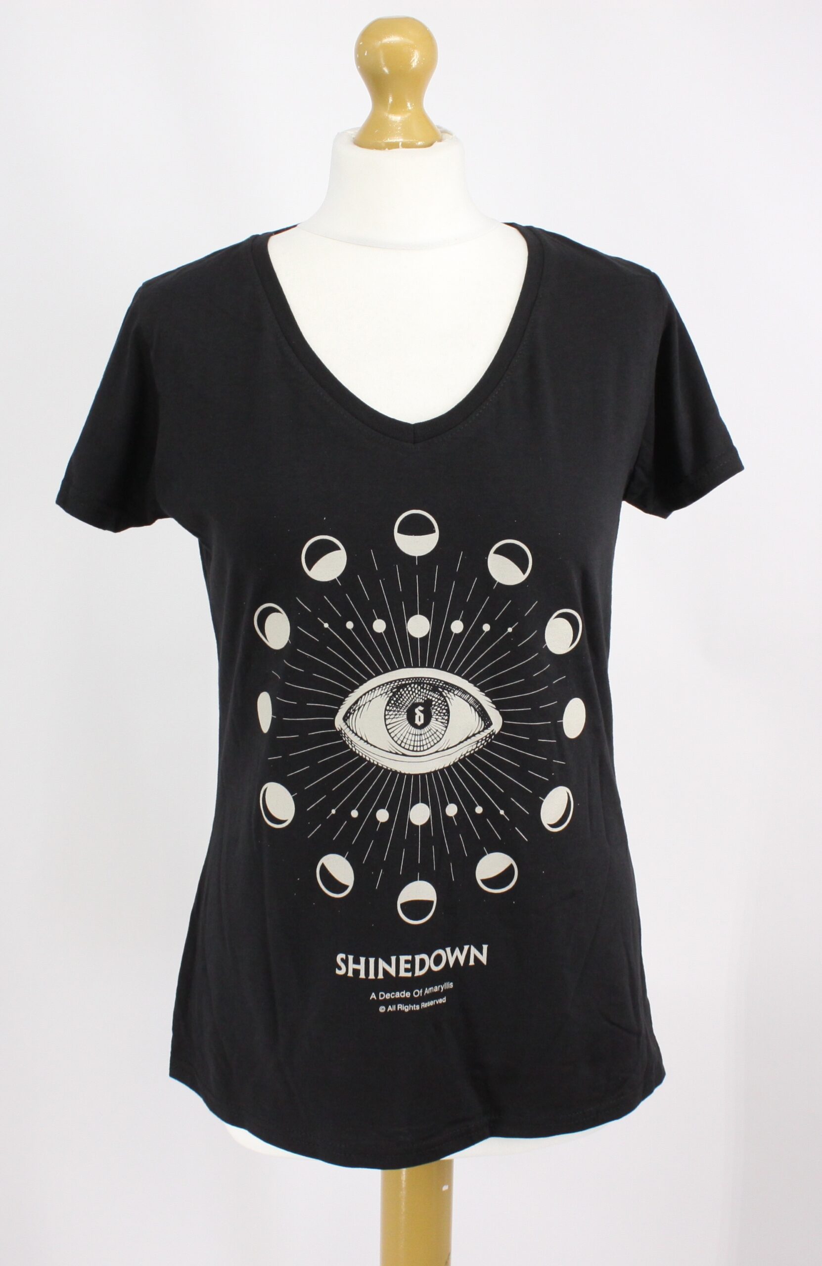 Shinedown Follow You Ladies V-Neck T Black - Image 6